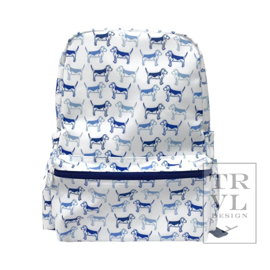 Backpacker - Backpack Puppy Love Blue - Premium Backpack from TRVL Design - Just $62.95! Shop now at Pat's Monograms