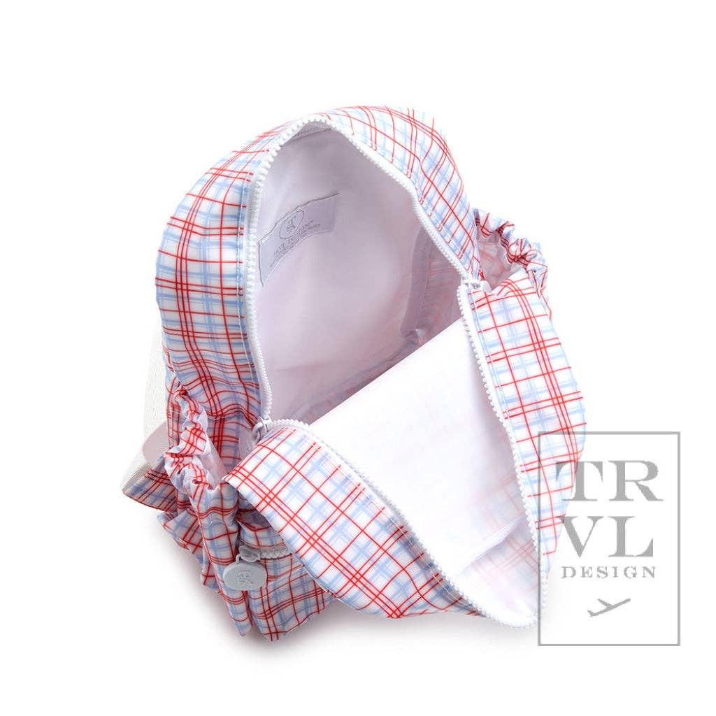 Mini Backer - Classic Plaid Red Backpack - Premium Backpack from TRVL Design - Just $48.95! Shop now at Pat's Monograms