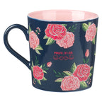 Strength & Dignity Pink Roses Coffee Mug - Prov. 31:25 — Christian Art Gifts gift item