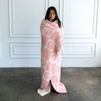 Pink Bolt Smile Blanket — Living Royal