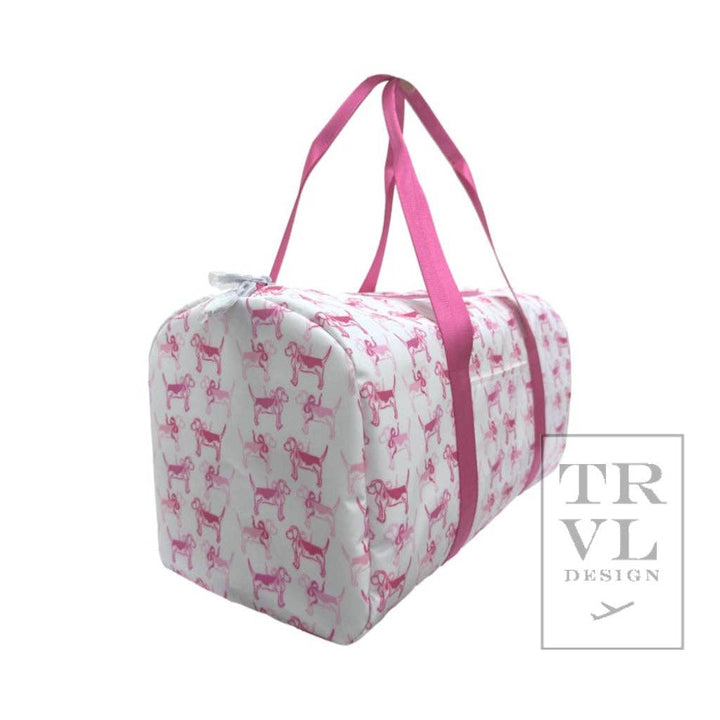 Duffel - Puppy Love Pink Weekender Bag - Premium Duffel Bags from TRVL Design - Just $74.95! Shop now at Pat's Monograms