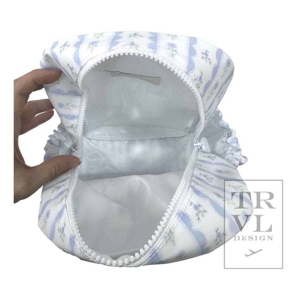 Mini Backer - Ribbon Floral Blue - Premium Backpack from TRVL Design - Just $46.95! Shop now at Pat's Monograms