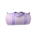 Lilac Gingham Baby Duffel — Mint Duffel Bags
