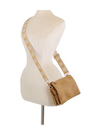 Classic daily leather crossbody with guitar strap — Handbag Factory Corp