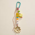 Beaded Daisy Bag Charm Keychain — Frem