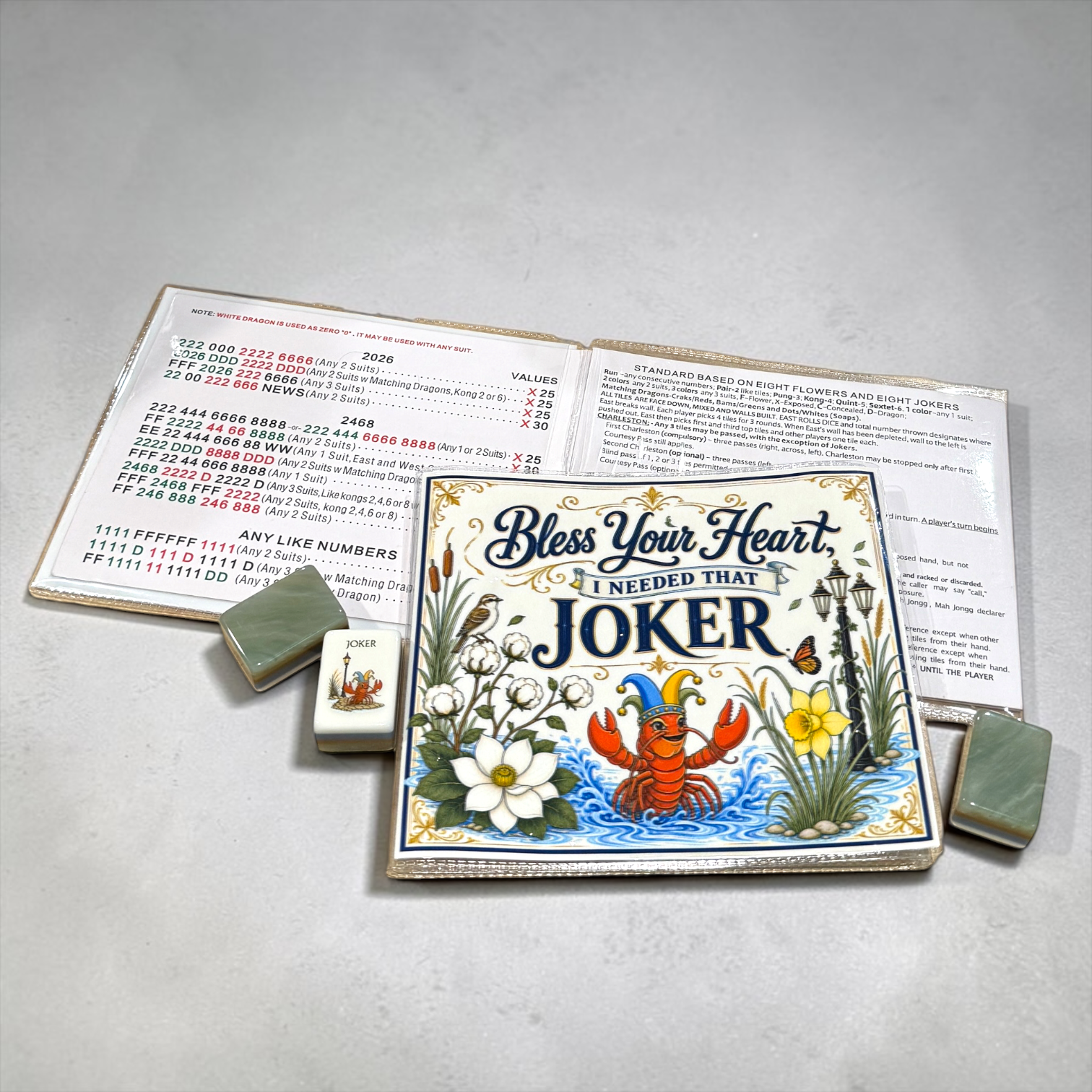 Bless Your Heart, I Needed That Joker — Large NMJL Card Holder
