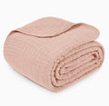 Adult Muslin Cotton Throw - Blush — Comfy Cubs blanket