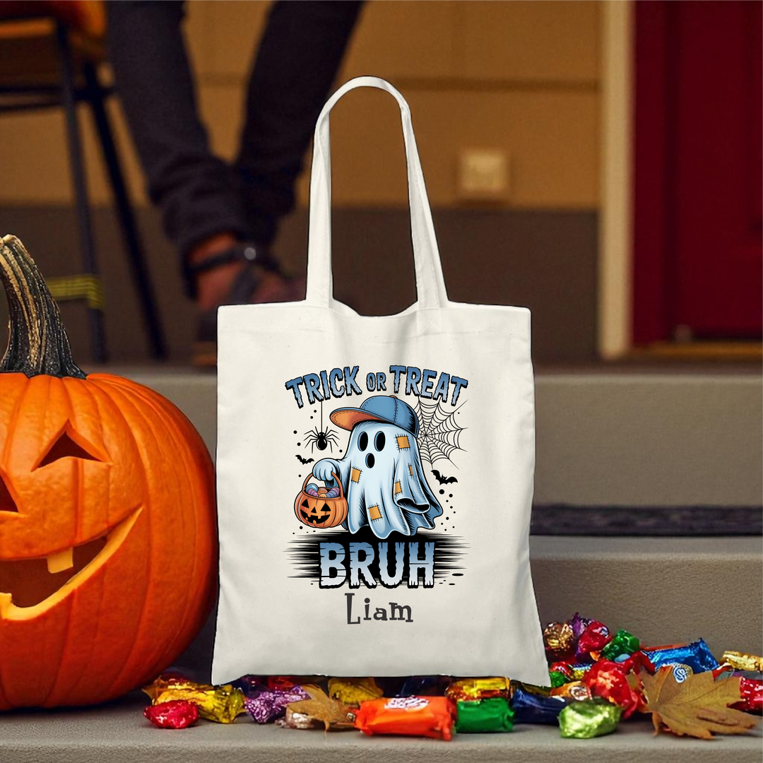 Personalized Halloween Trick or Treat Bags - Premium Holiday Accessories from Pat's Monograms - Just $12.95! Shop now at Pat's Monograms