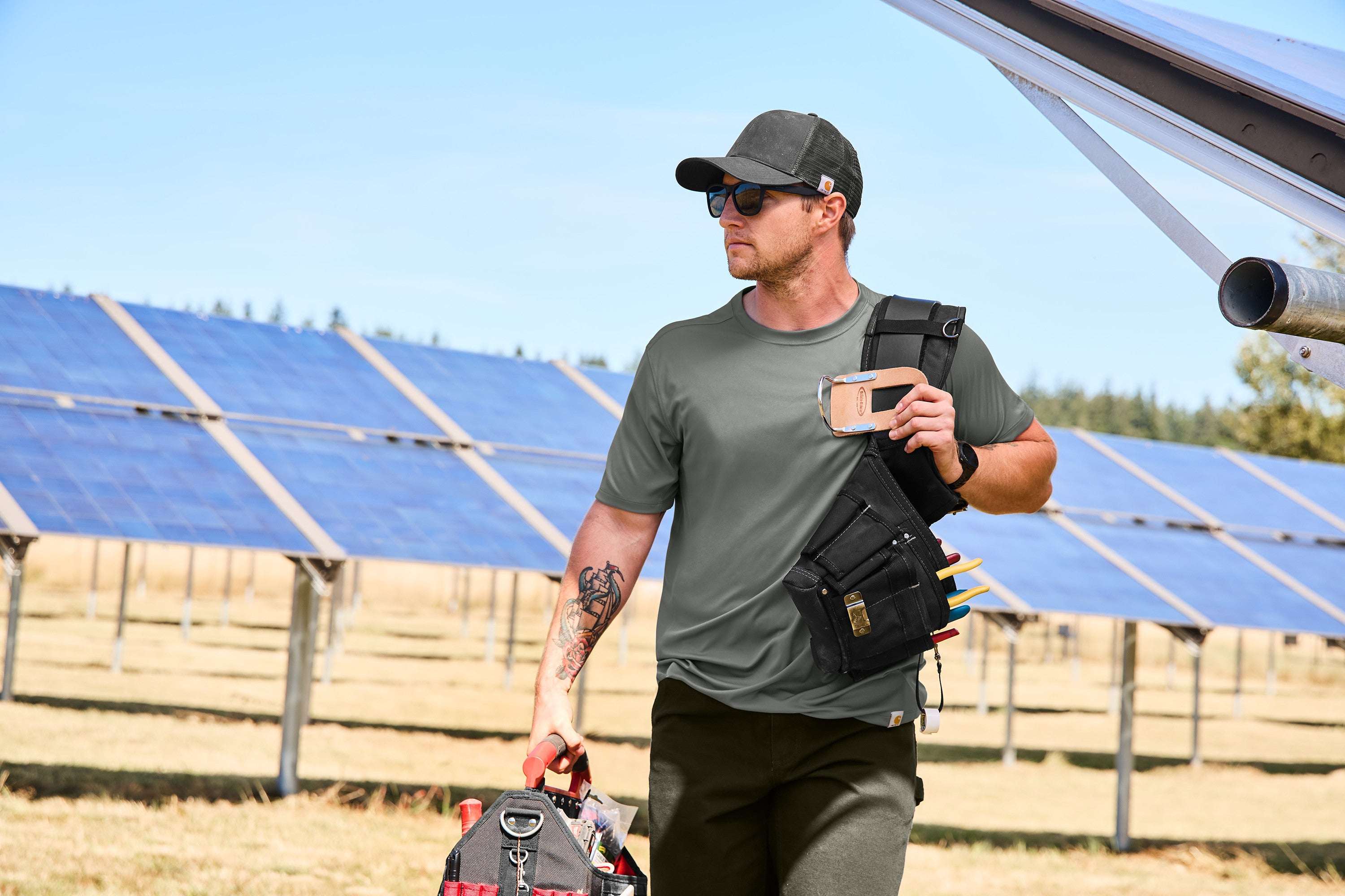 Carhartt Force® Sun Defender™ Short Sleeve T-Shirt - CT106868 - Premium Workwear from Carhartt - Just $32.95! Shop now at Pat's Monograms