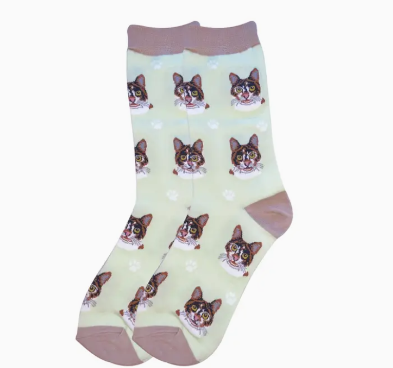 Calico Cat Socks - Premium Socks from Sock Daddy - Just $10.95! Shop now at Pat's Monograms