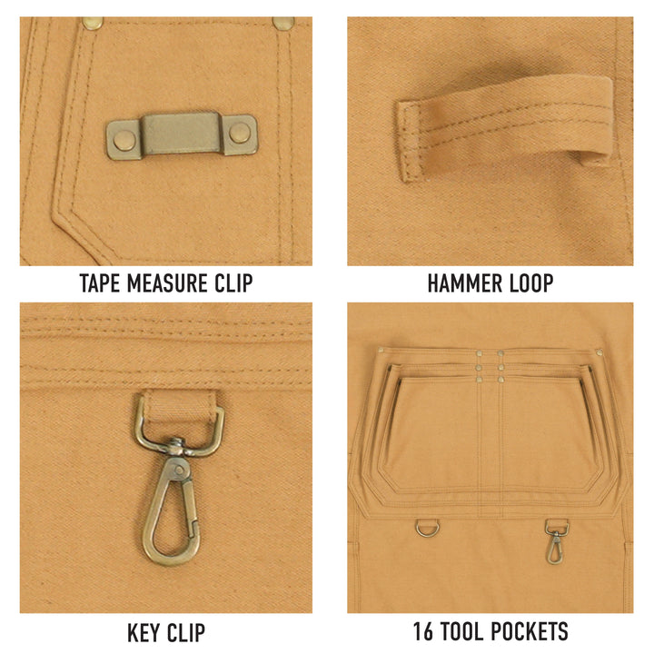 Canvas Full Work Apron - Premium Workwear from Rothco - Just $39.95! Shop now at Pat's Monograms