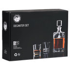 Rectangle Glass Decanter Set with 4 Glasses - 810ml add Laser Engraving - Premium barware from JDS - Just $49.95! Shop now at Pat's Monograms