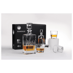 Rectangle Glass Decanter Set with 4 Glasses - 810ml add Laser Engraving - Premium barware from JDS - Just $49.95! Shop now at Pat's Monograms