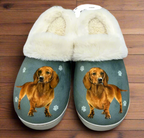 Dachshund Red Snuggs Slippers — E&S Pets