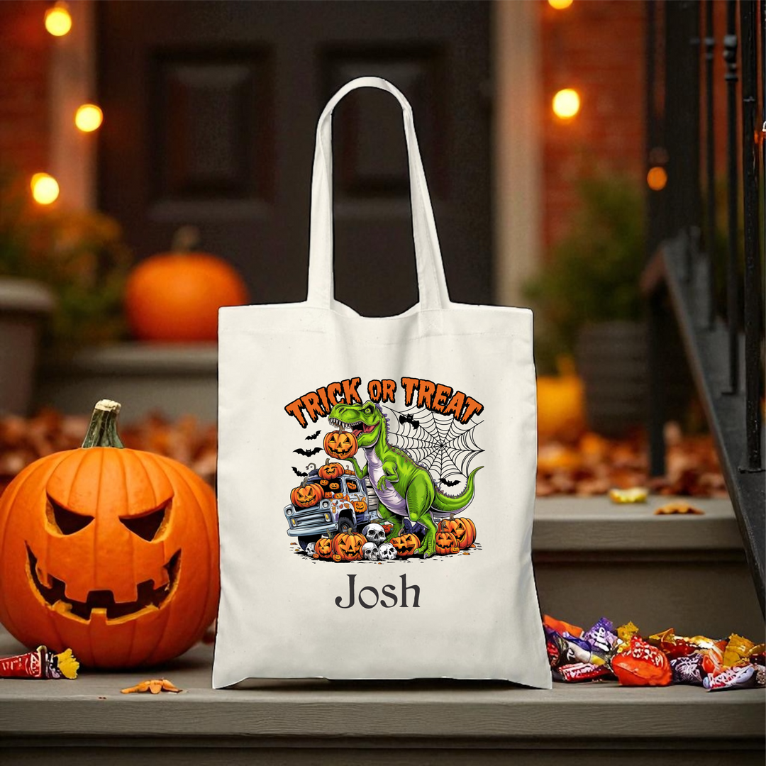 Personalized Halloween Trick or Treat Bags - Premium Holiday Accessories from Pat's Monograms - Just $12.95! Shop now at Pat's Monograms