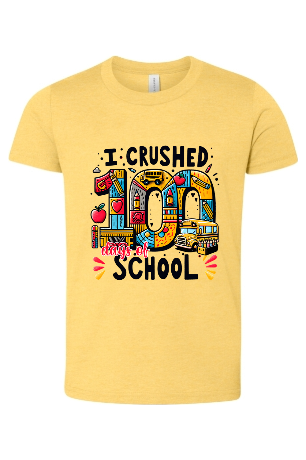 I Crushed 100 Days of School - Premium T-Shirts from Pat's Monograms - Just $21.95! Shop now at Pat's Monograms