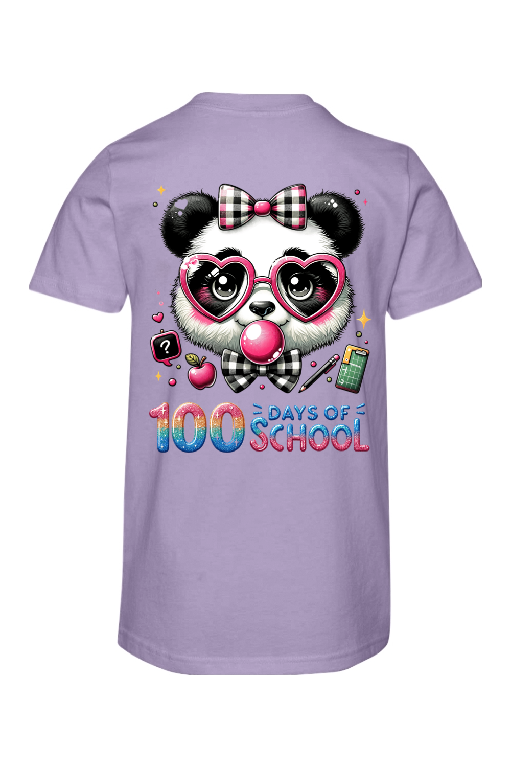 100 Days of School - Panda - Premium T-Shirts from Pat's Monograms - Just $24.95! Shop now at Pat's Monograms