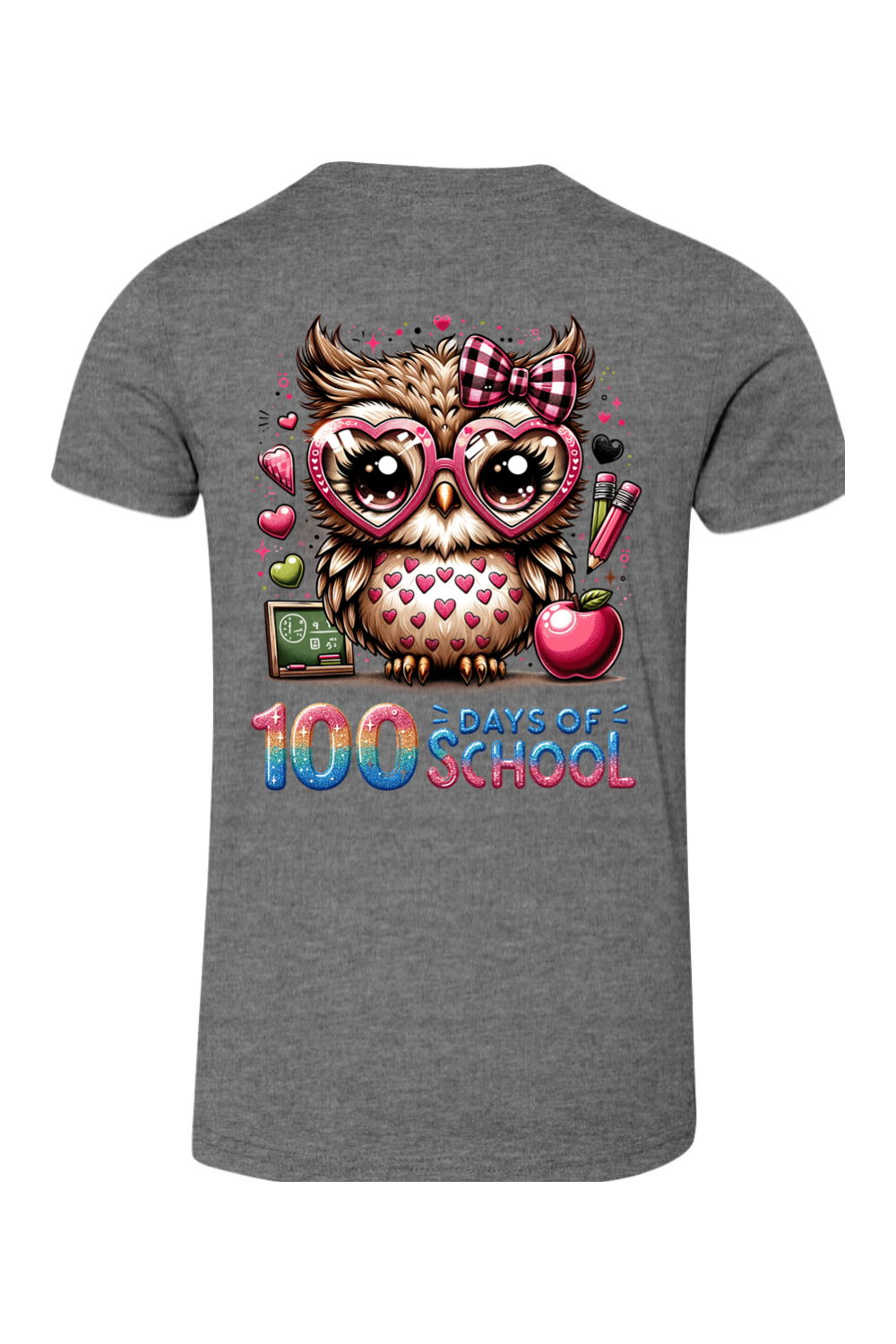 100 Days of School - Owl - Premium T-Shirts from Pat's Monograms - Just $24.95! Shop now at Pat's Monograms