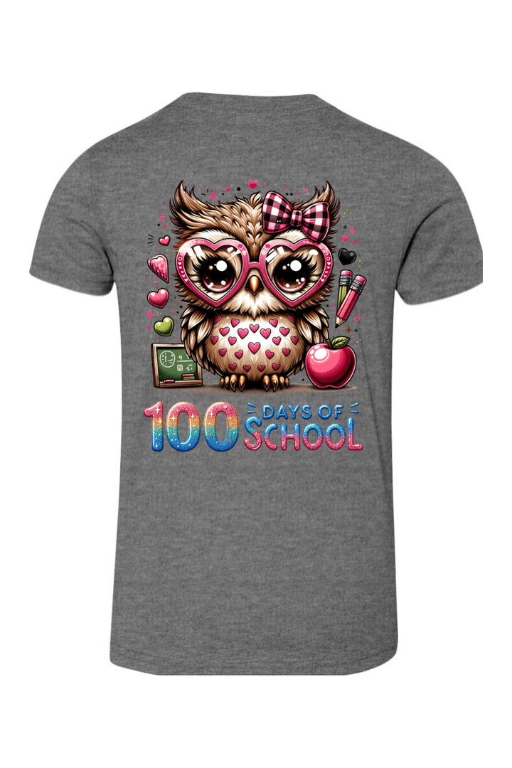 100 Days of School - Owl - Premium T-Shirts from Pat's Monograms - Just $24.95! Shop now at Pat's Monograms