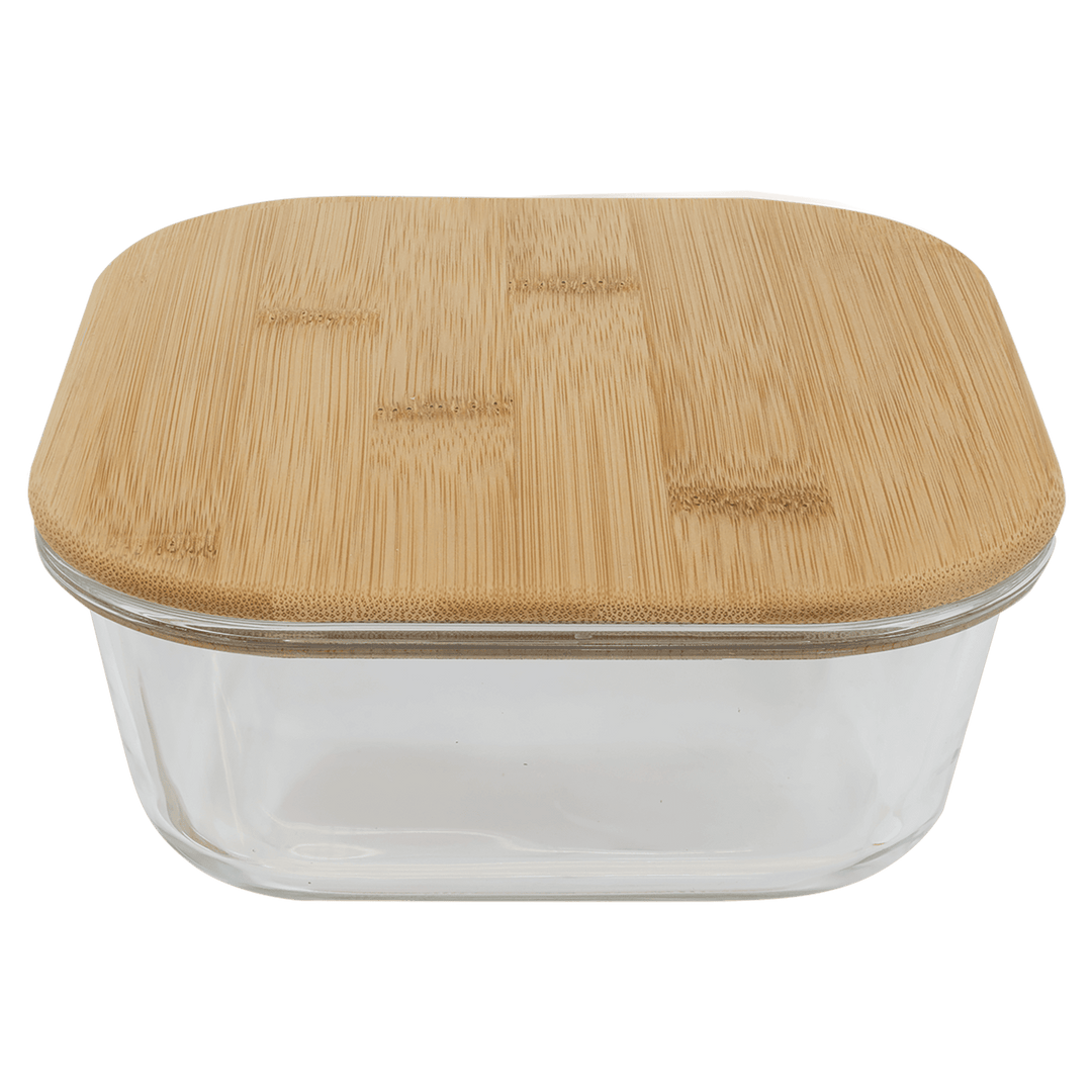 Laser Engravable 37oz. Square Glass Food Container - Premium Laser Engraved from JDS - Just $12.95! Shop now at Pat's Monograms
