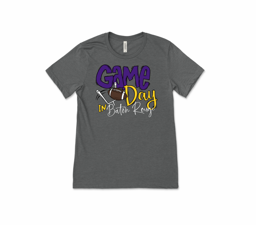 Game Day Tee - LSU - Premium T-Shirts from Pat's Monograms - Just $22! Shop now at Pat's Monograms