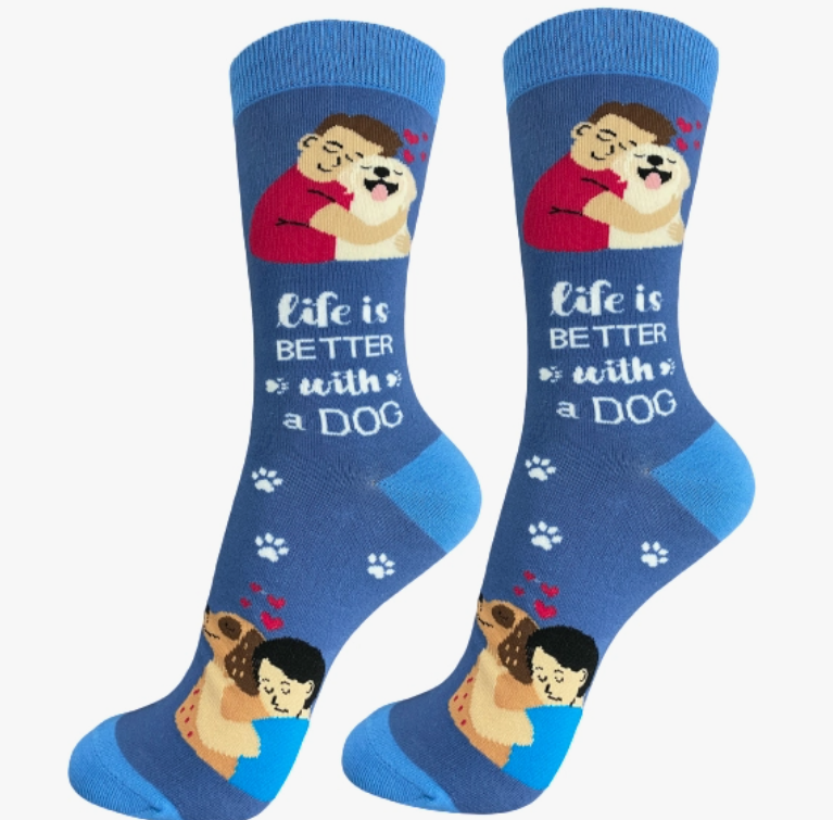 I Love My Dog - Life is Better Socks - Premium Socks from Sock Daddy - Just $10.95! Shop now at Pat's Monograms