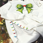 Christmas is More - Side Bow Sweatshirt — Christmas Shirts