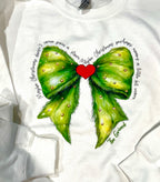 Christmas is More - Side Bow Sweatshirt — Christmas Shirts