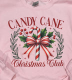 Candy Cane Club - Side Bow Sweatshirt — Christmas Shirts