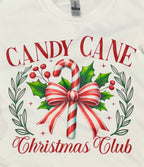 Candy Cane Club - Side Bow Sweatshirt — Christmas Shirts