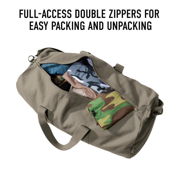 Heavy Canvas Military Style Duffle Bags - 19" - Premium Bags and Totes from Rothco - Just $32.95! Shop now at Pat's Monograms