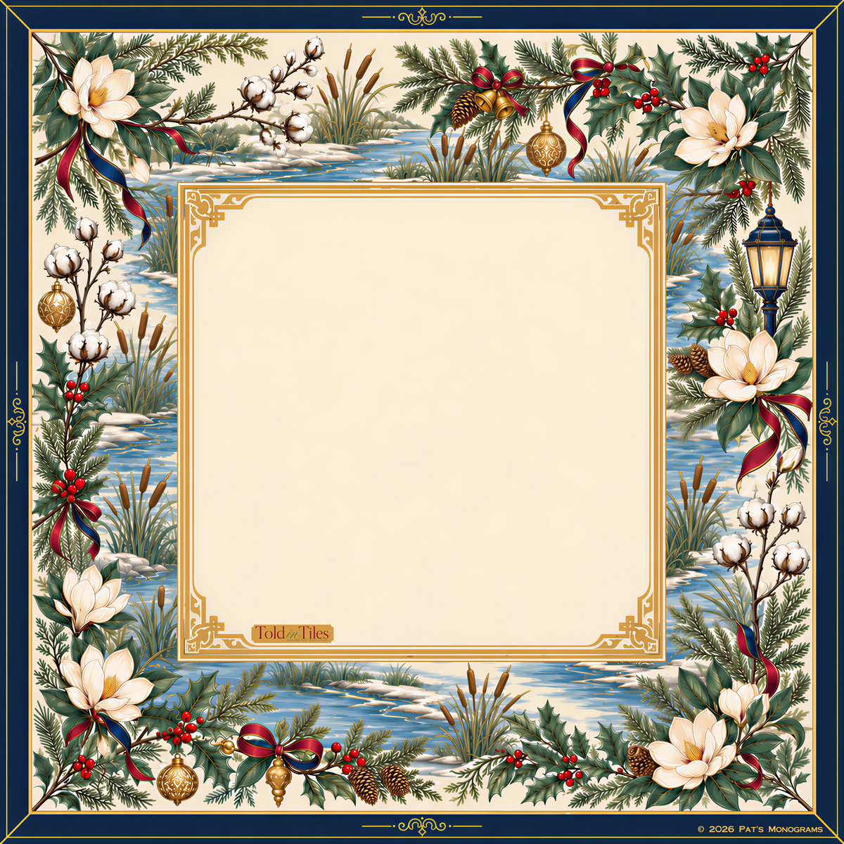 A Mahjestic Christmas — Limited Edition Holiday Mahjong Mat - PREORDER