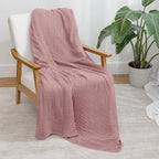 Adult Muslin Cotton Throw - Mauve — Comfy Cubs blanket