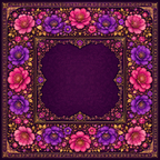 Midnight Bloom — Bold Floral Jewel Tone Mahjong Mat - Premium Mahjong from Told in Tiles - Just $80! Shop now at Pat's Monograms