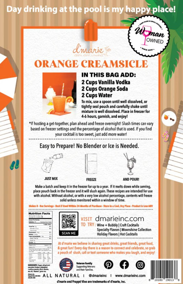 Orange Creamsicle - Premium drink mix from d'marie - Just $17.50! Shop now at Pat's Monograms