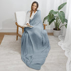 Adult Muslin Cotton Throw - Pacific Blue — Comfy Cubs blanket
