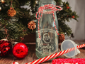 Santa's Milk Glass Bottles — drinkware