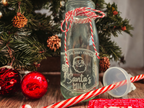 Santa's Milk Glass Bottles — drinkware