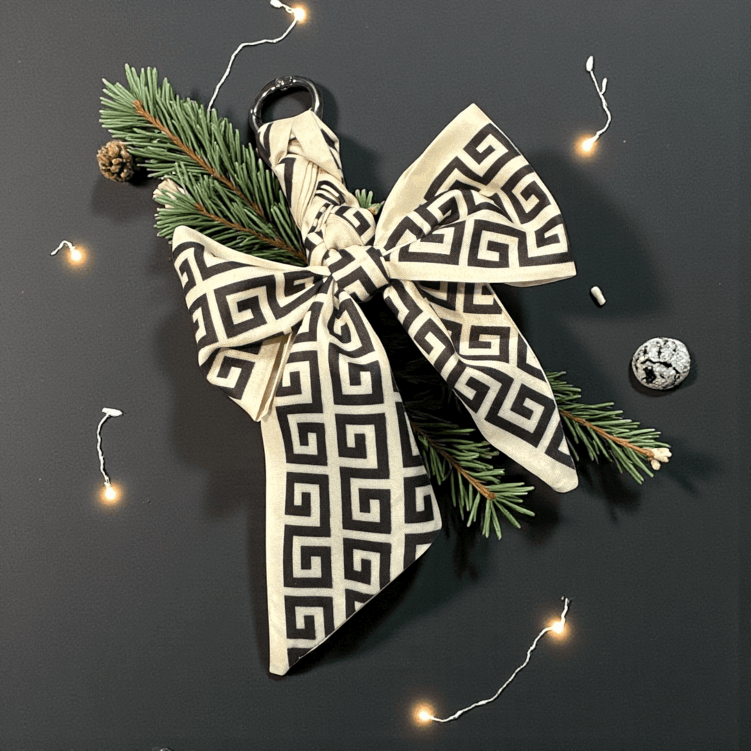 Braided Bow Bag Charm - Premium Accessories from Pat's Monograms - Just $12! Shop now at Pat's Monograms