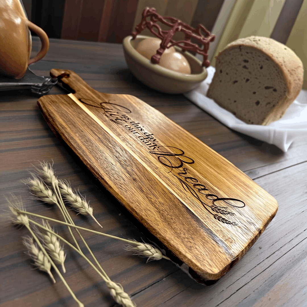 Give Us This Day - Laser Engraved Cutting Board - Premium Cutting Board from Pat's Monograms - Just $29.95! Shop now at Pat's Monograms