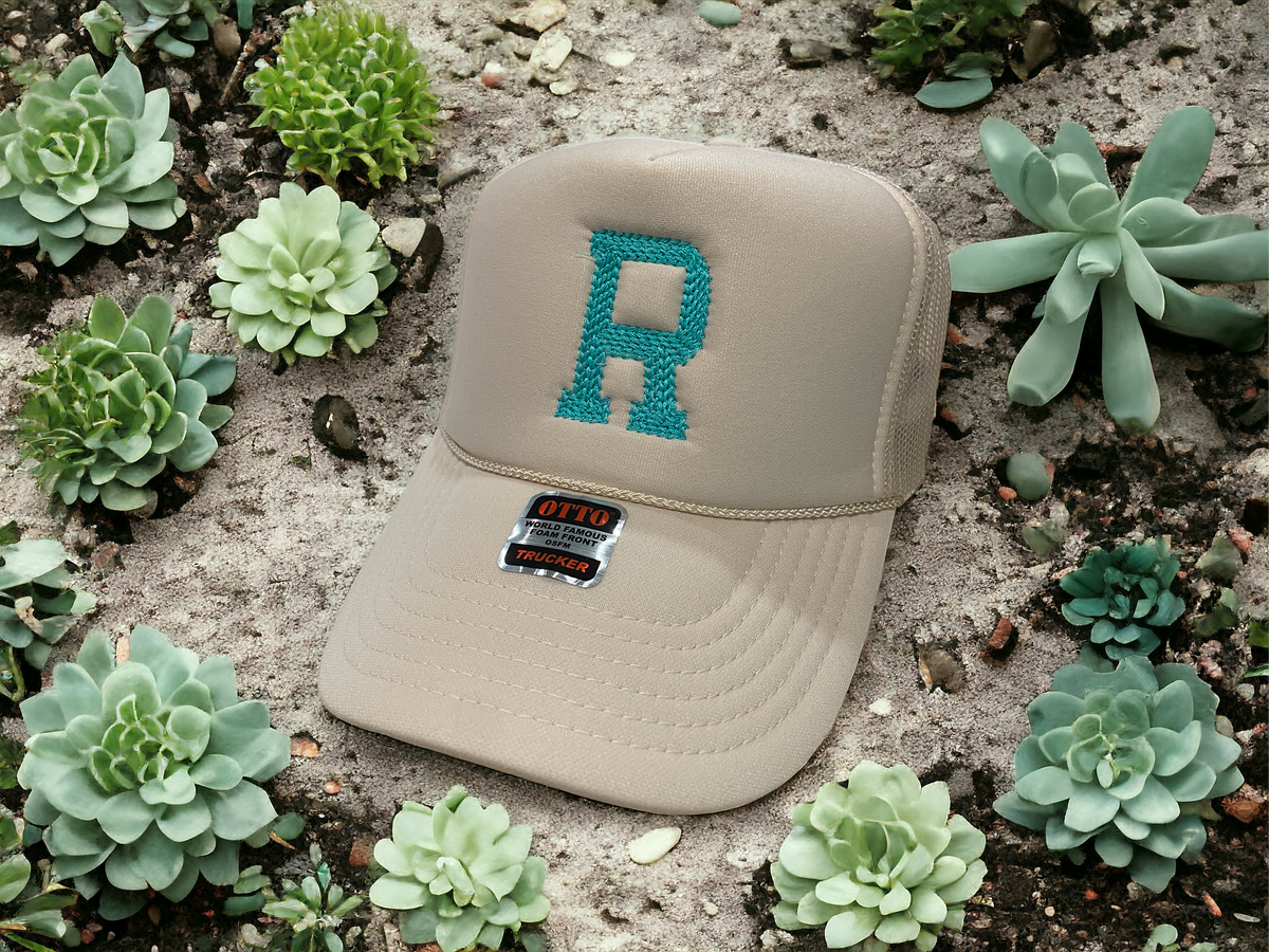 Embroidered Chain Stitch Trucker Hat — Headwear