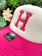 Embroidered Chain Stitch Trucker Hat — Headwear