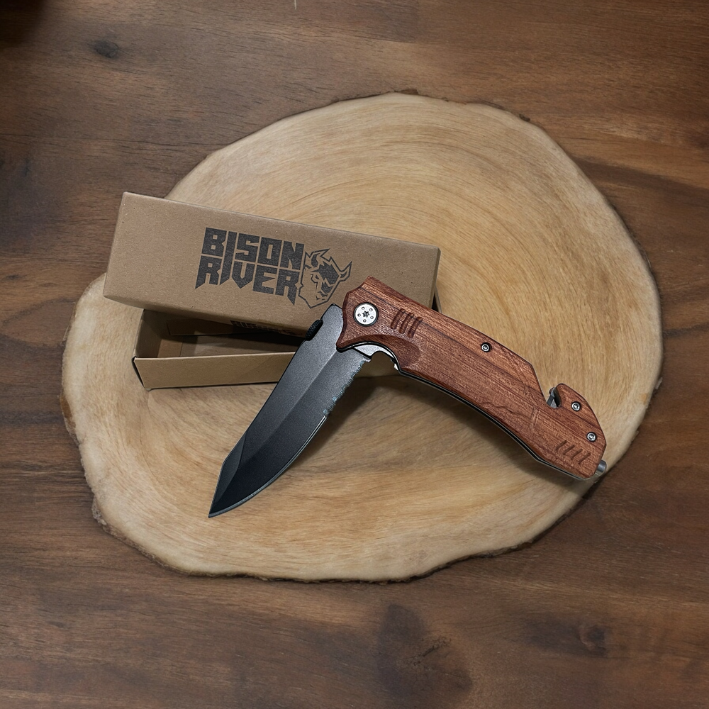Engravable Rescue Knives - Premium Knives from Bison River - Just $19.95! Shop now at Pat's Monograms