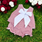 MS State Bulldog Tie Back Bloomer Set — Krewe Kids Baby & Toddler Outfits