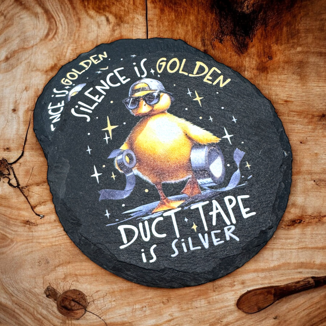 Duct Tape Coaster - Premium barware from Pat's Monograms - Just $6.50! Shop now at Pat's Monograms