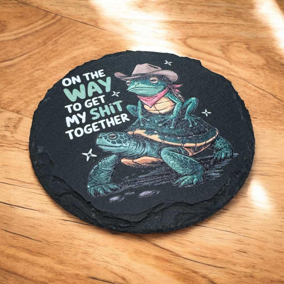 On The Way Coaster - Premium barware from Pat's Monograms - Just $6.50! Shop now at Pat's Monograms