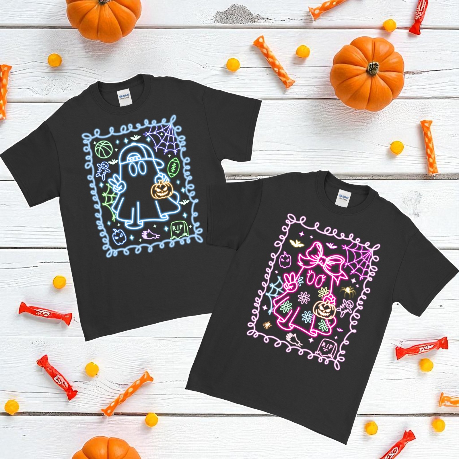 Boo! Halloween Tees and Caps for the Kids!! - Premium Holiday Apparel from Pat's Monograms - Just $19.95! Shop now at Pat's Monograms