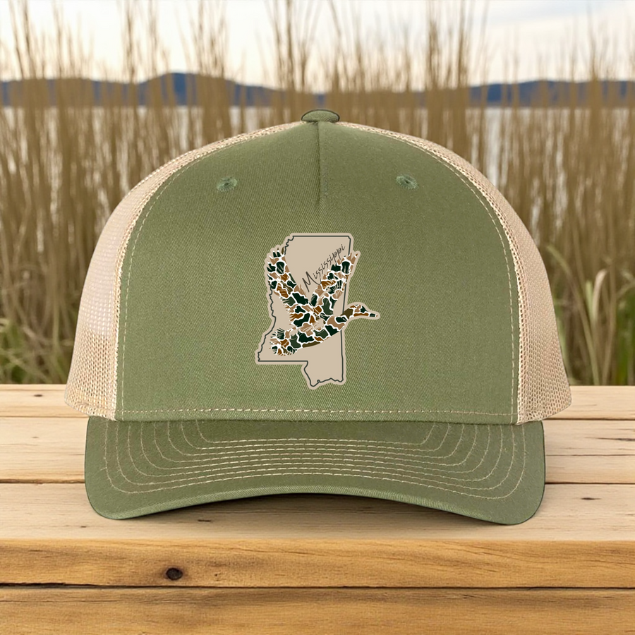 MS Duck Hunt Patch Hat - Premium hat from Pat's Monograms - Just $27.95! Shop now at Pat's Monograms