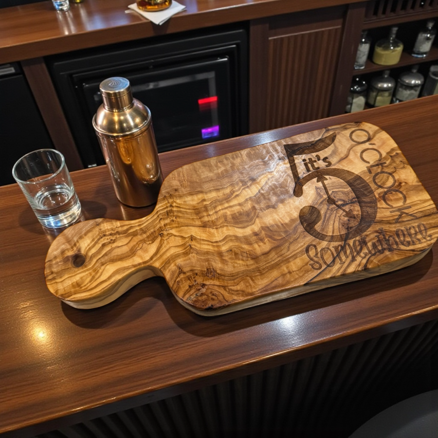 5 o'clock Somewhere Bar Board - Premium Housewares from Pat's Monograms - Just $14.95! Shop now at Pat's Monograms