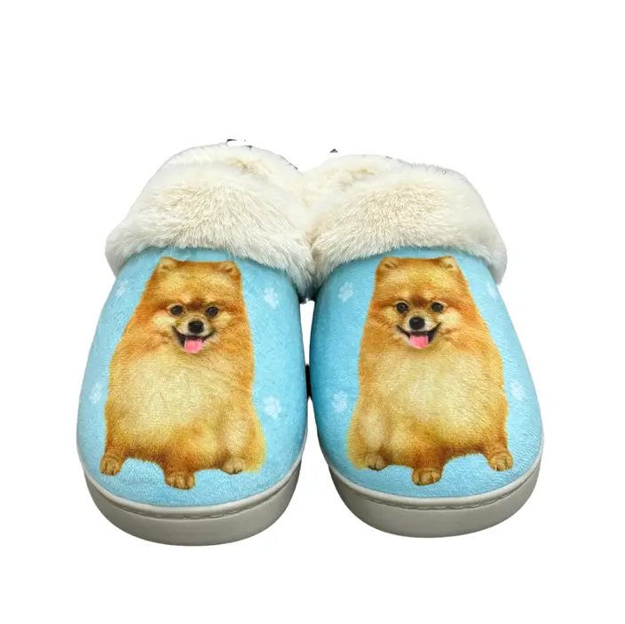 Pomeranian Snuggs Slippers - Premium Slippers from E&S Pets - Just $24.95! Shop now at Pat's Monograms